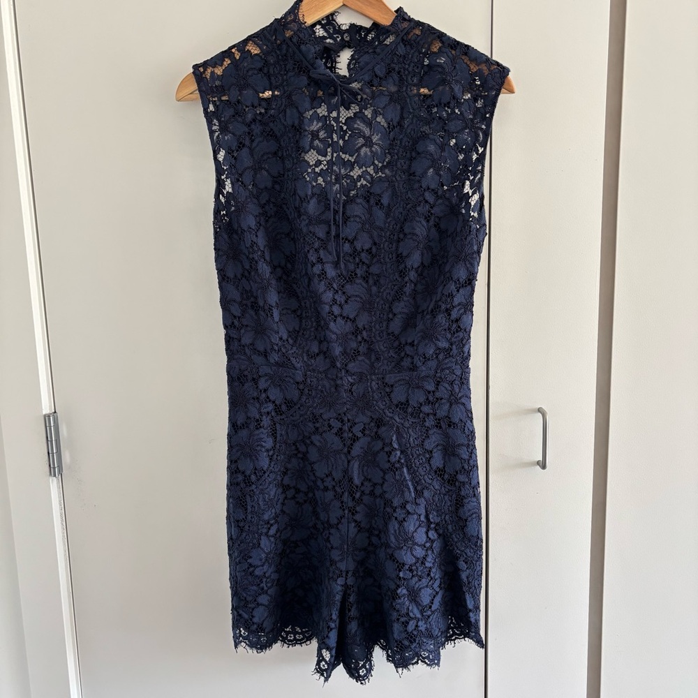Sandro Navy Blue Romper